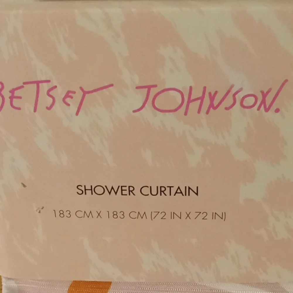 Betsey Johnson Pink Candy Halloween Shower Curtain New